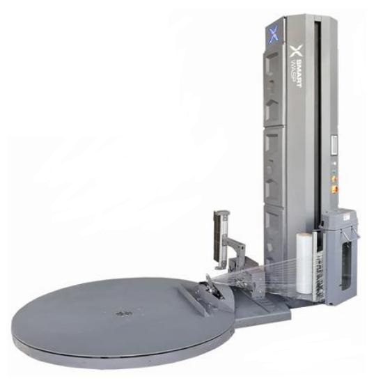 小黃蜂纏繞機(jī):氣動(dòng)上膜熱式斷膜智能纏繞機(jī)X200客戶現(xiàn)場(chǎng)