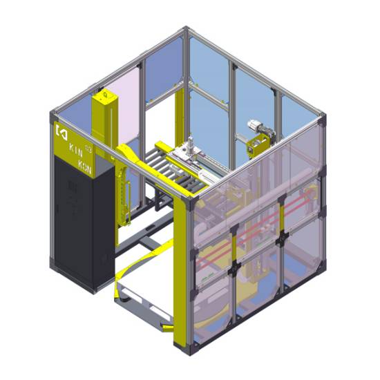 小黃蜂纏繞機(jī):碼垛纏繞一體