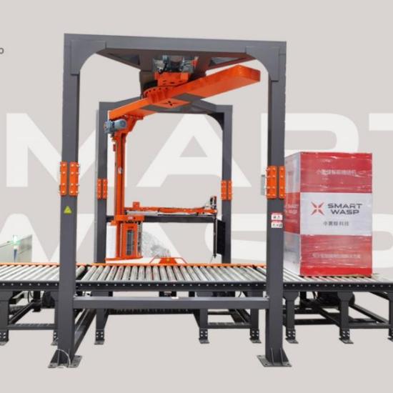 小黃蜂纏繞機(jī):懸臂式在線纏繞機(jī)T1000安裝交付完成